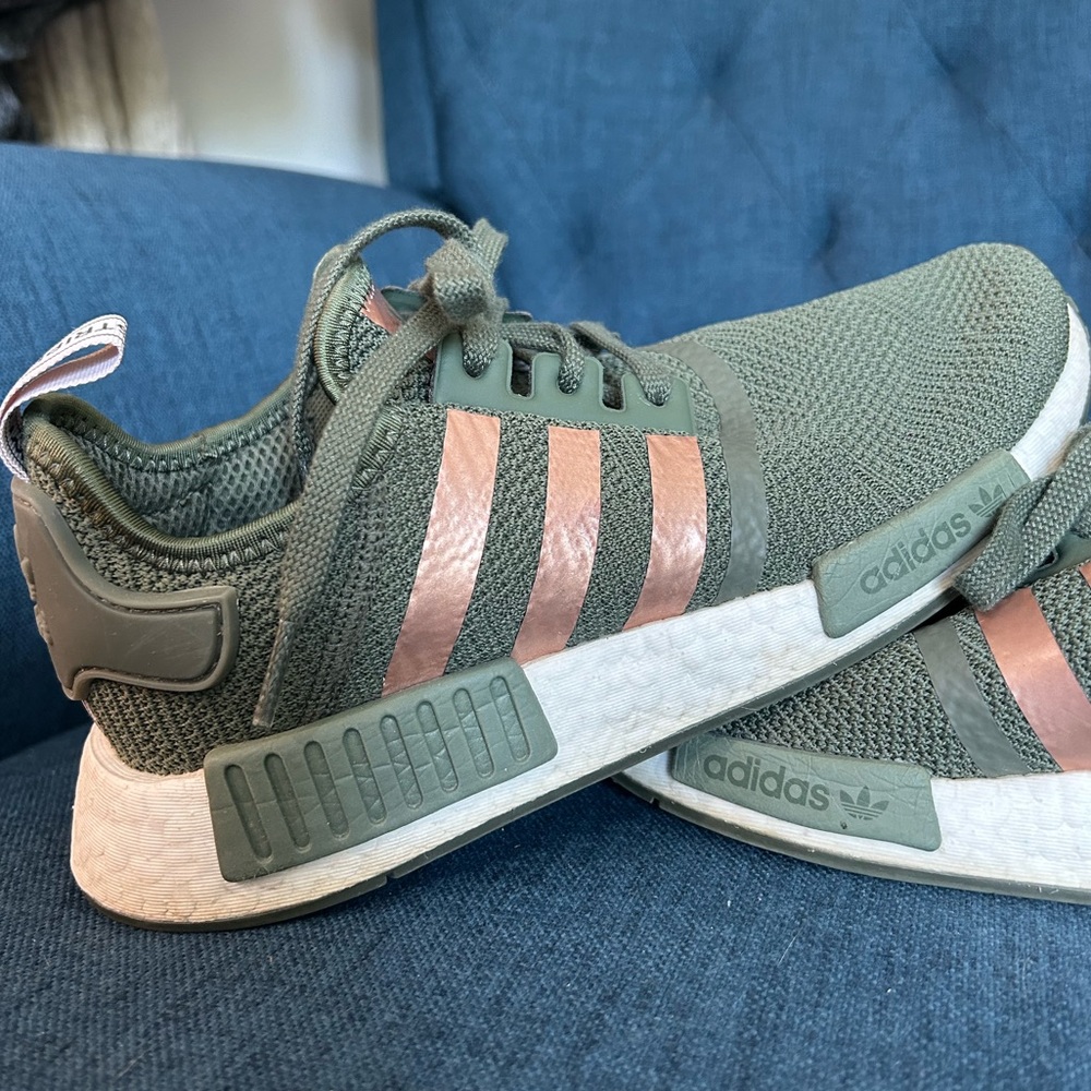Adidas NMD_R1 SHOES -Olive and Copper